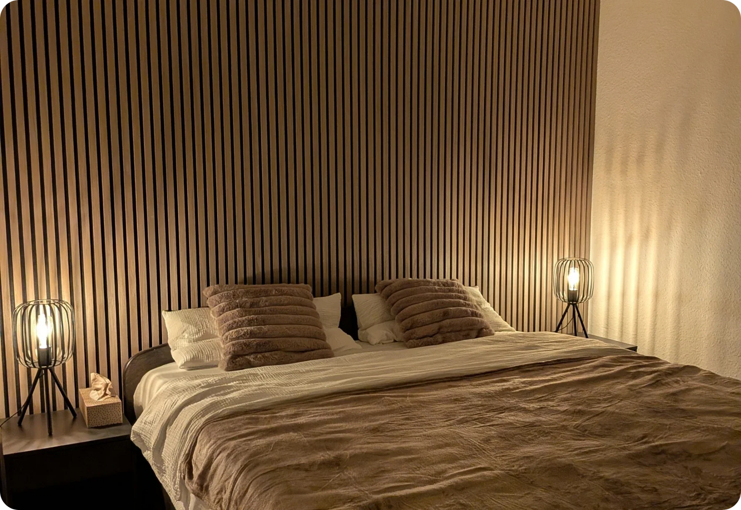 Acoustic Panels as a Headboard