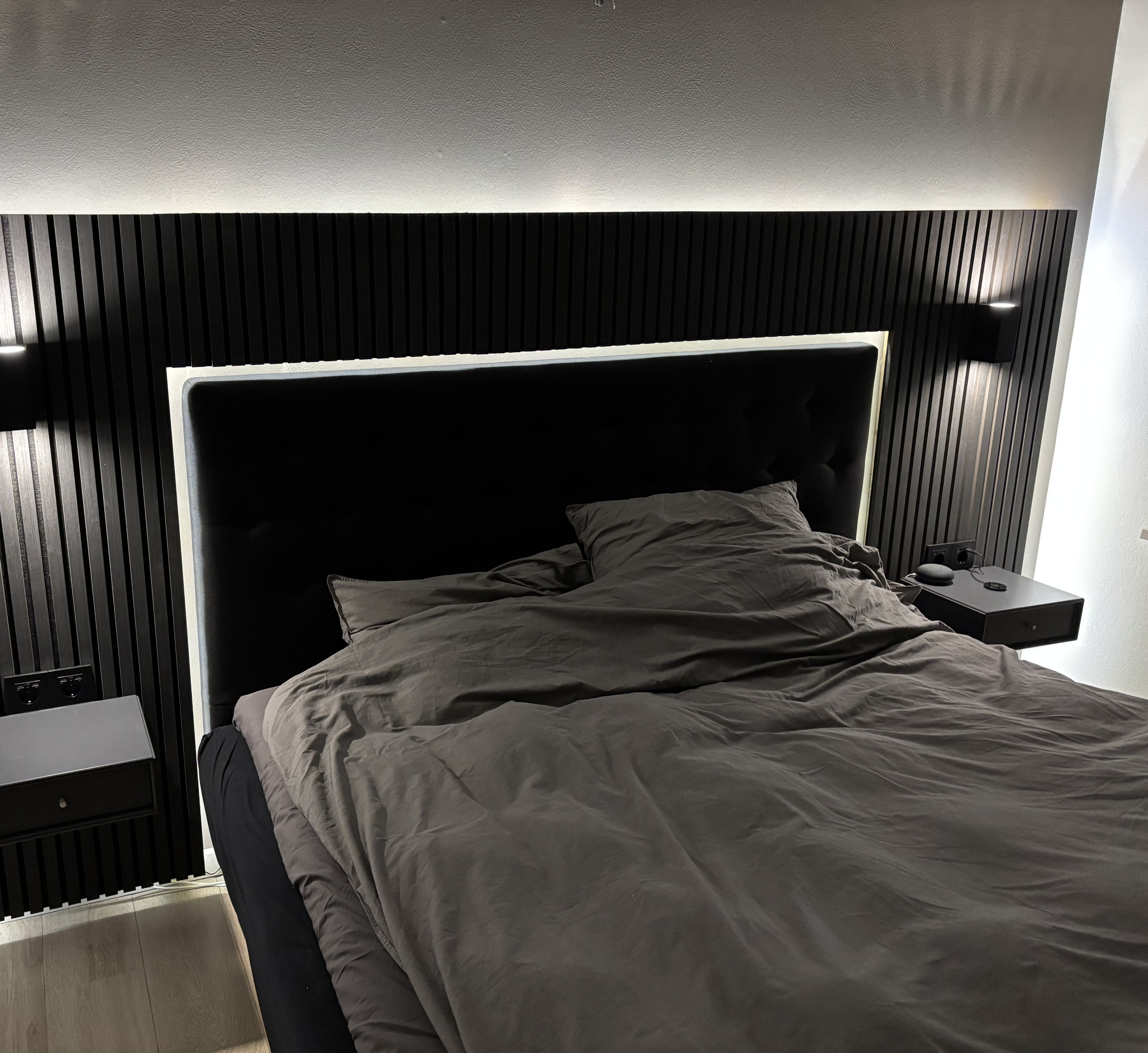 Acoustic Panels as a Headboard