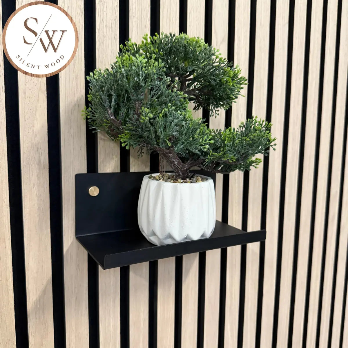 Small Shelf for Acoustic Panel 20 cm - Brass
