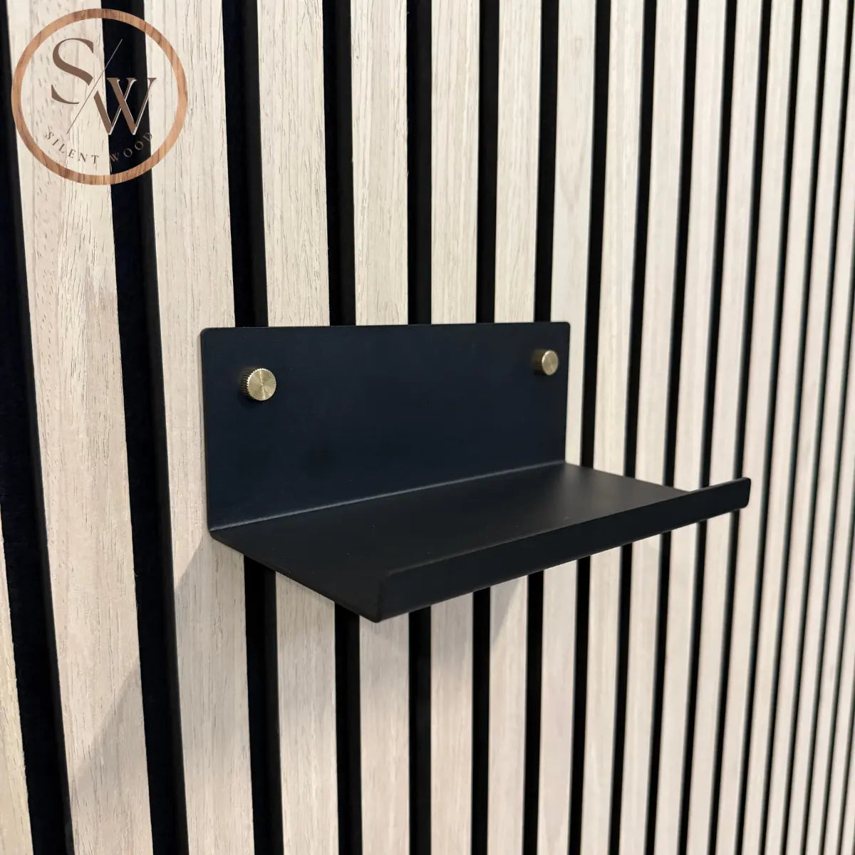 Small Shelf for Acoustic Panel 20 cm - Brass