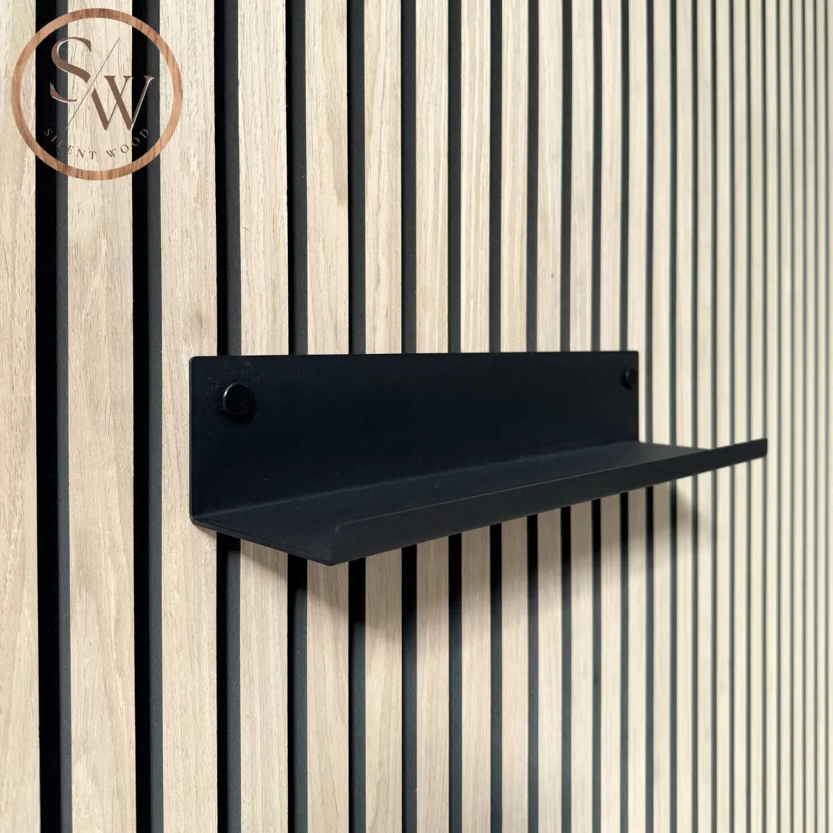 Medium Shelf for Acoustic Panel 40 cm - Black