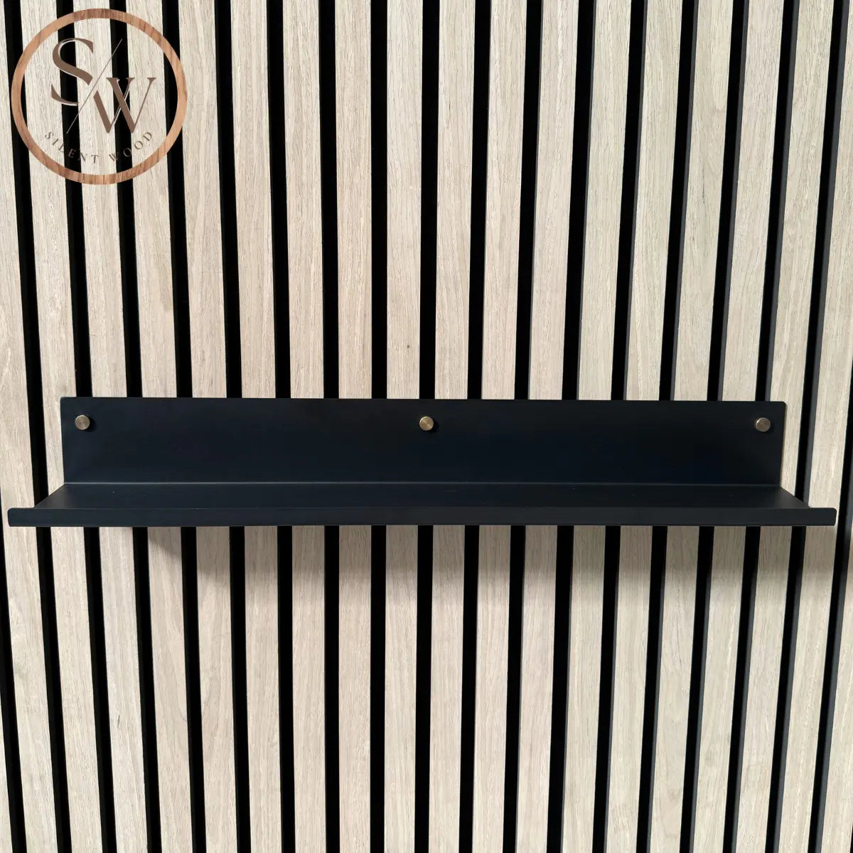 Stor hylle til spilevegg 60 cm – Messing
