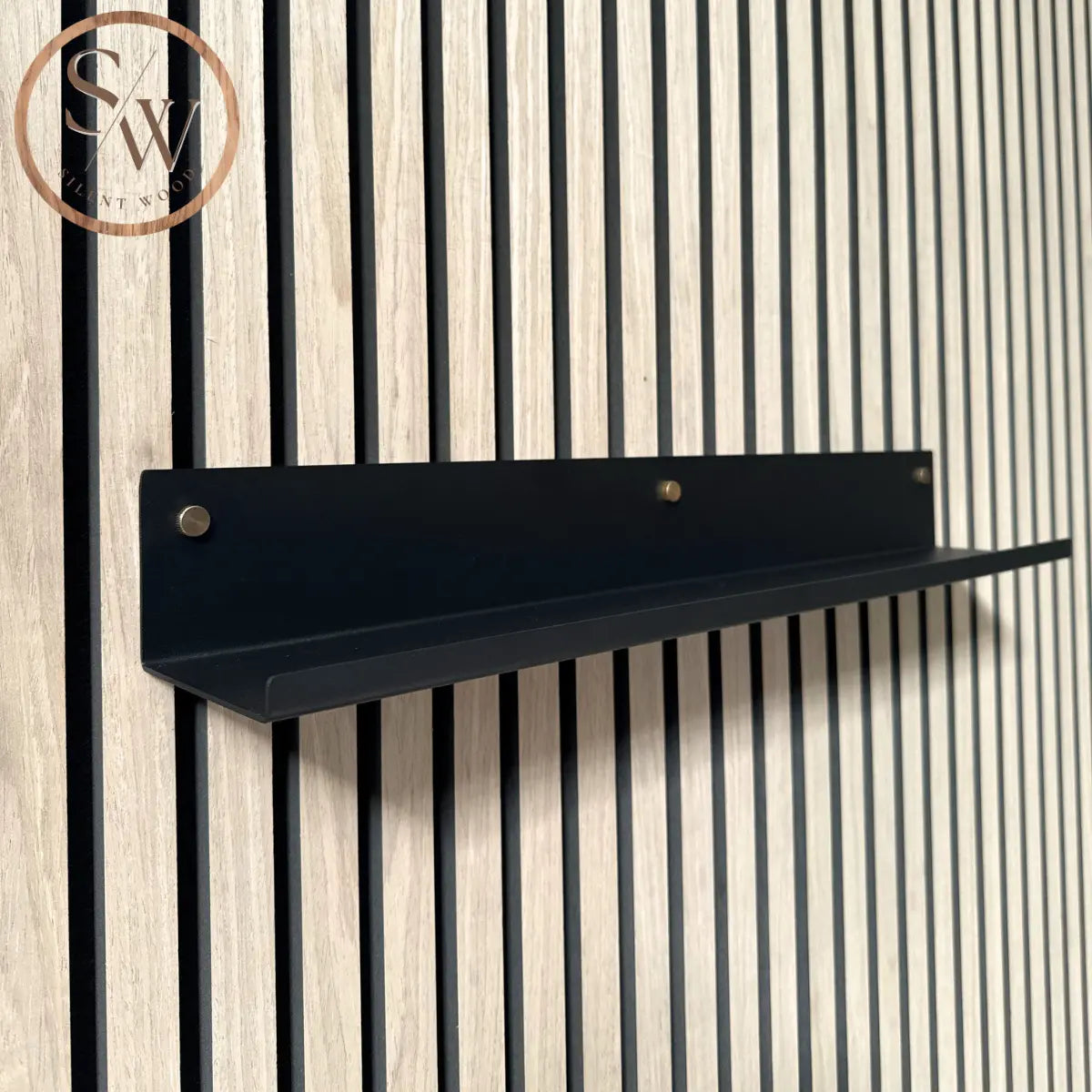 Stor hylle til spilevegg 60 cm – Messing