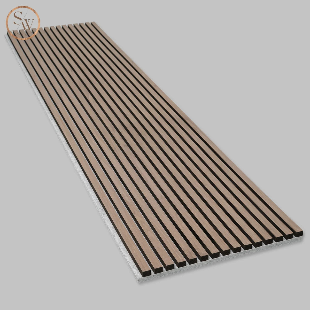 Premium – Akusztikus falpanel – Szürke filc – Light Brown Oak