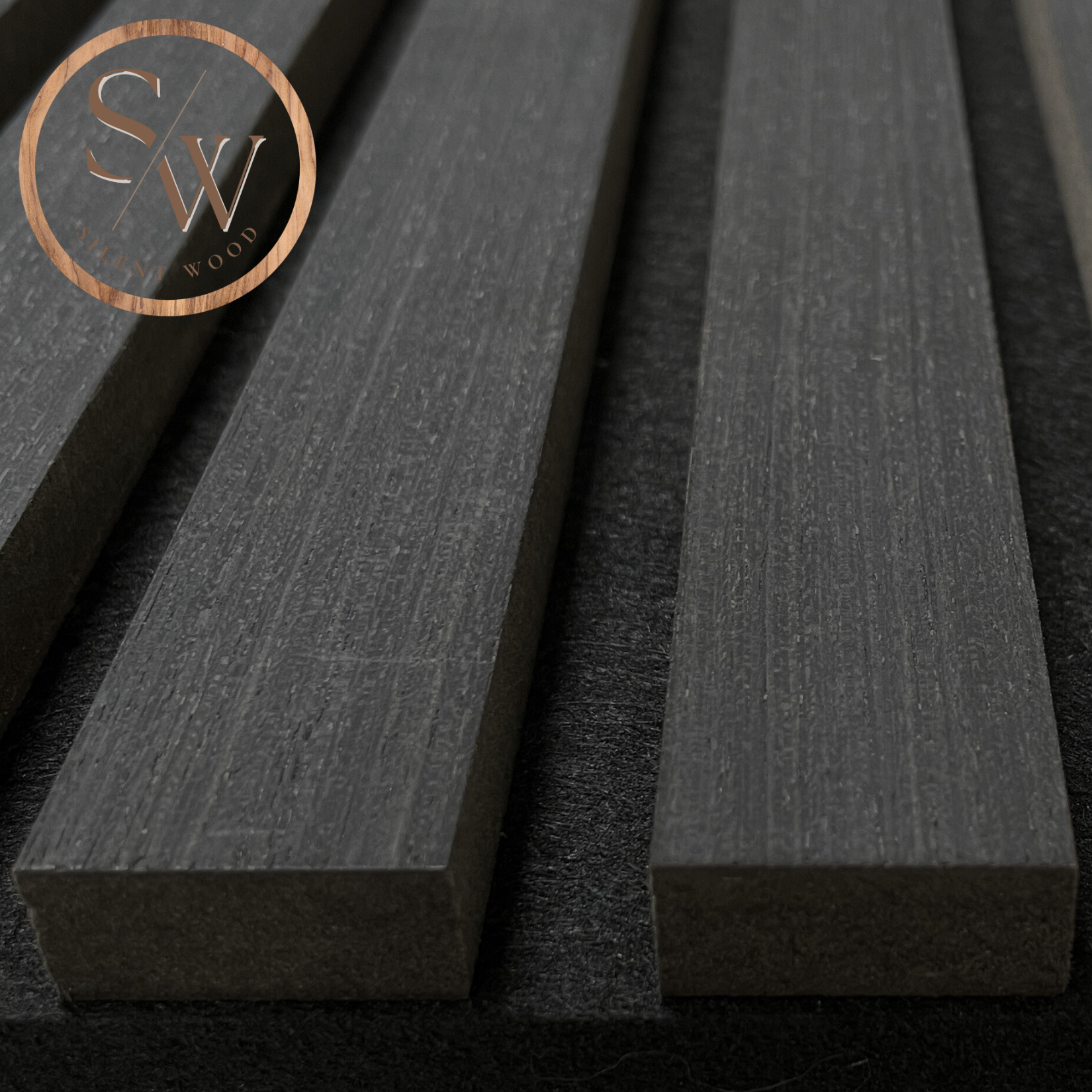 Premium - Acoustic Wall Panel - Black Oak