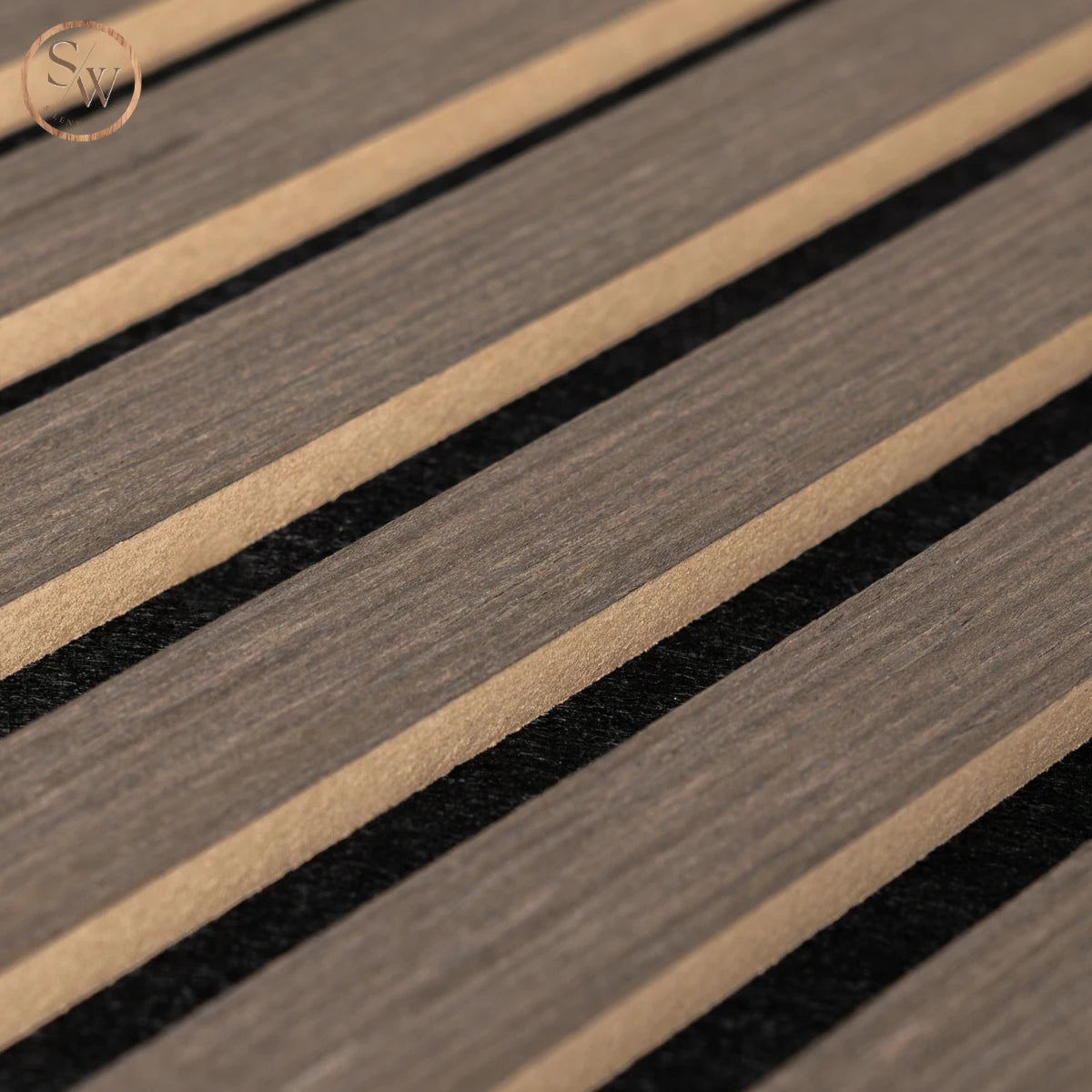 Standard - Acoustic Wall Panel 60x60 cm, 4 pcs – Smoked Oak