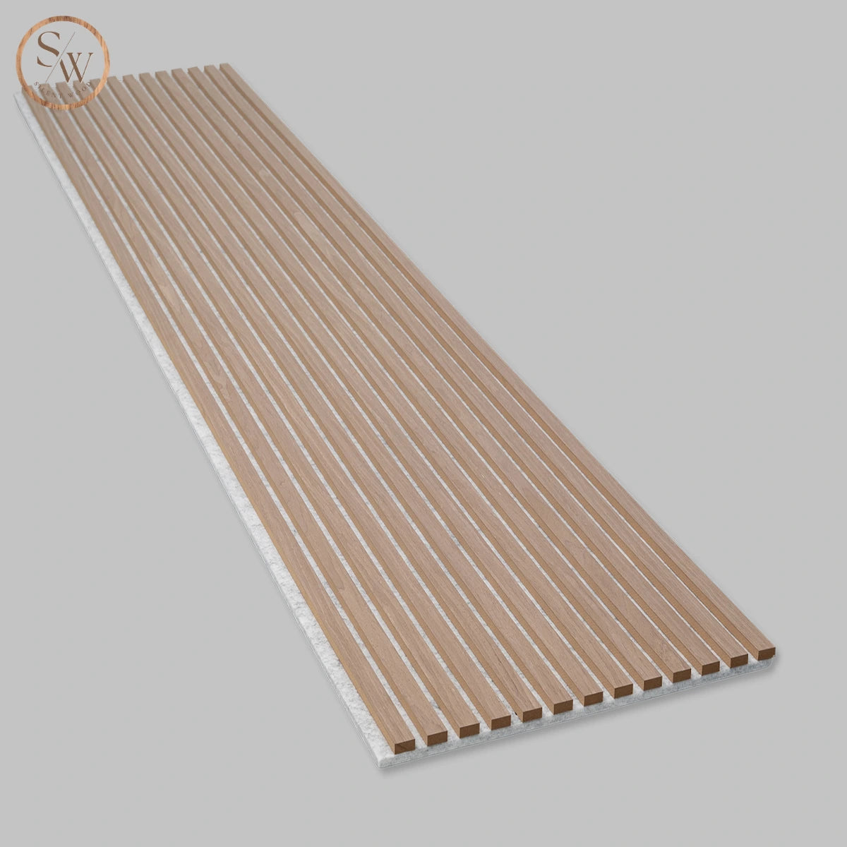 Standard – Pannelli fonoassorbenti da parete con feltro grigio – Light Brown Oak