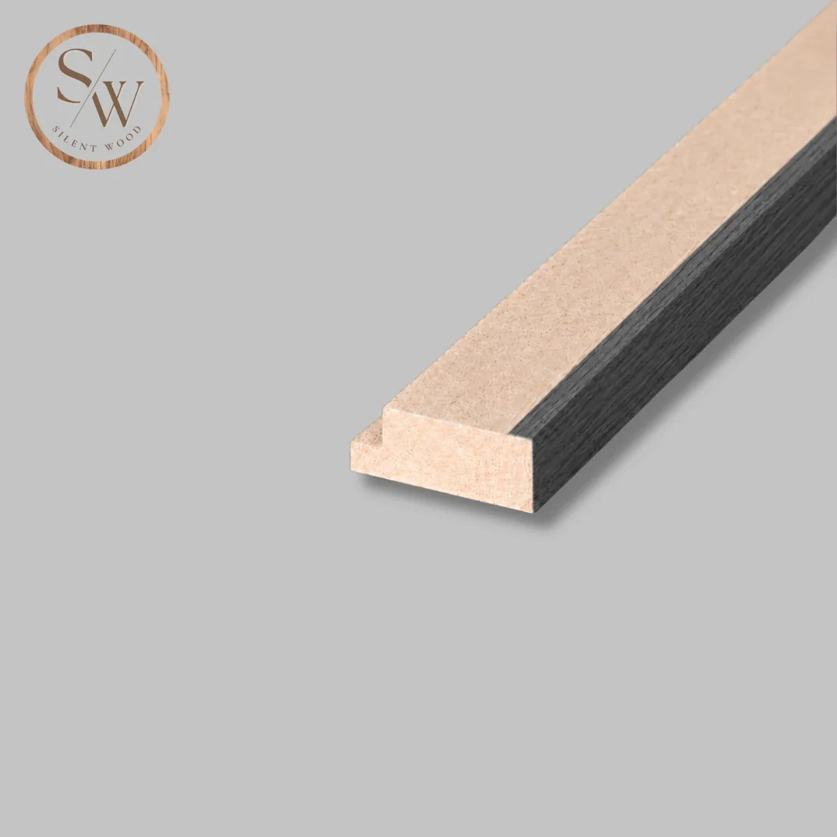 Classic - End Trim Acoustic Wall Panel - Black Oak