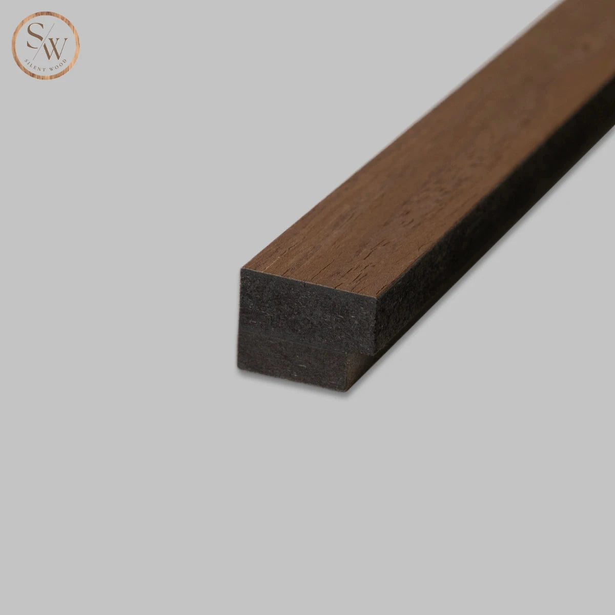 Premium end trim in Walnut