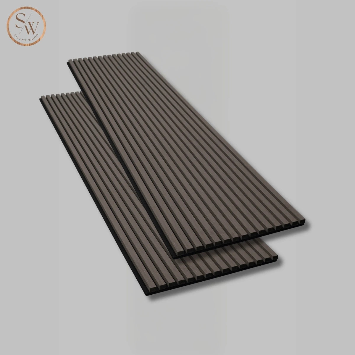 Premium - Acoustic Wall Panel, 2 pcs. - Smoked Oak