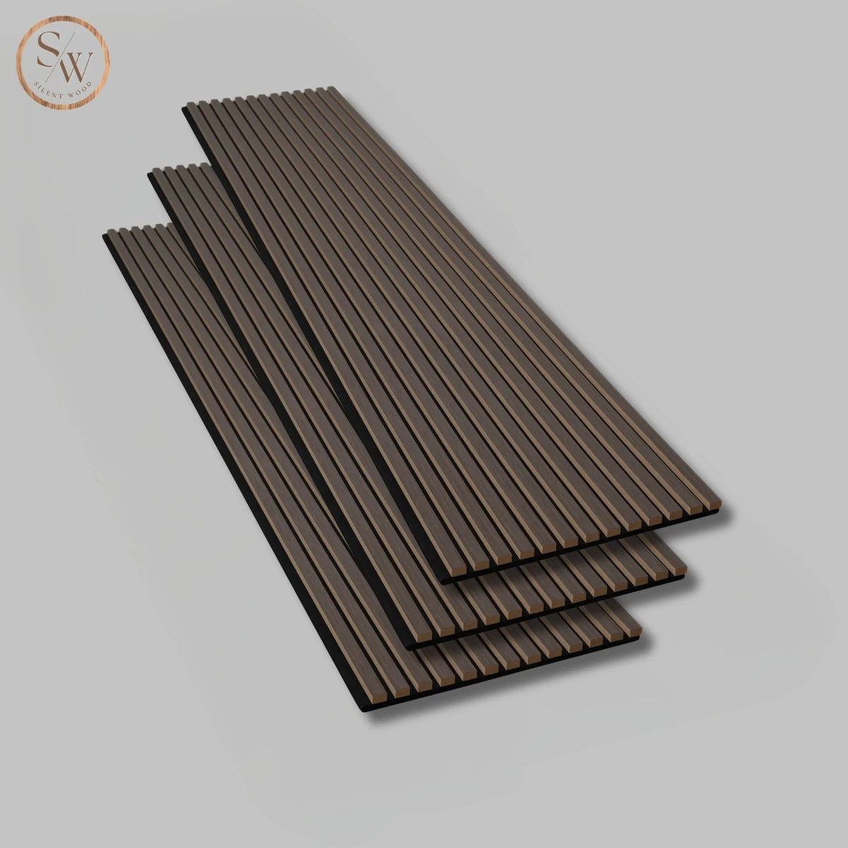 Standard - Acoustic Wall Panel, 3 pcs. - Smoked Oak