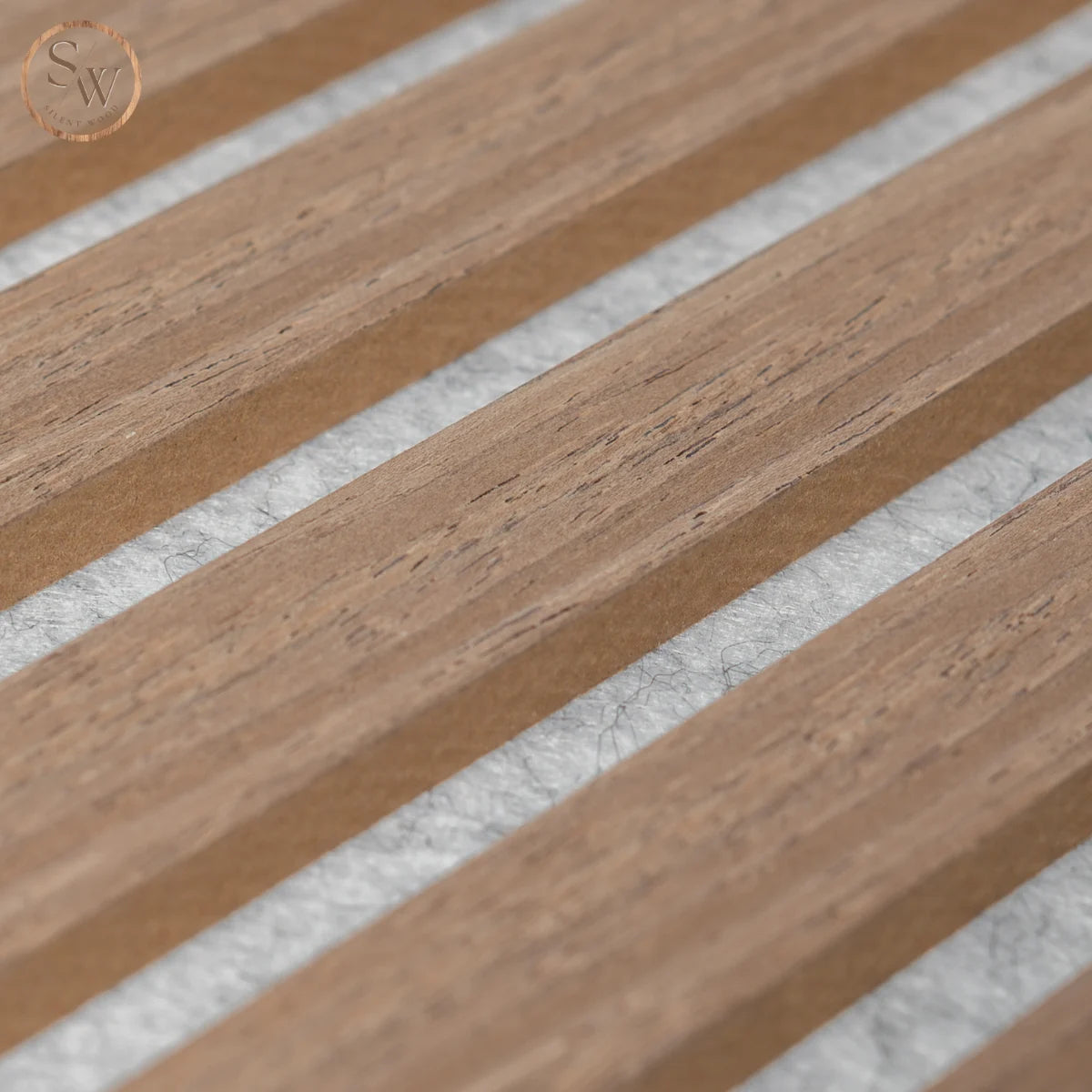 Standard - Acoustic Wall Panel - Grey felt - Light Brown Oak