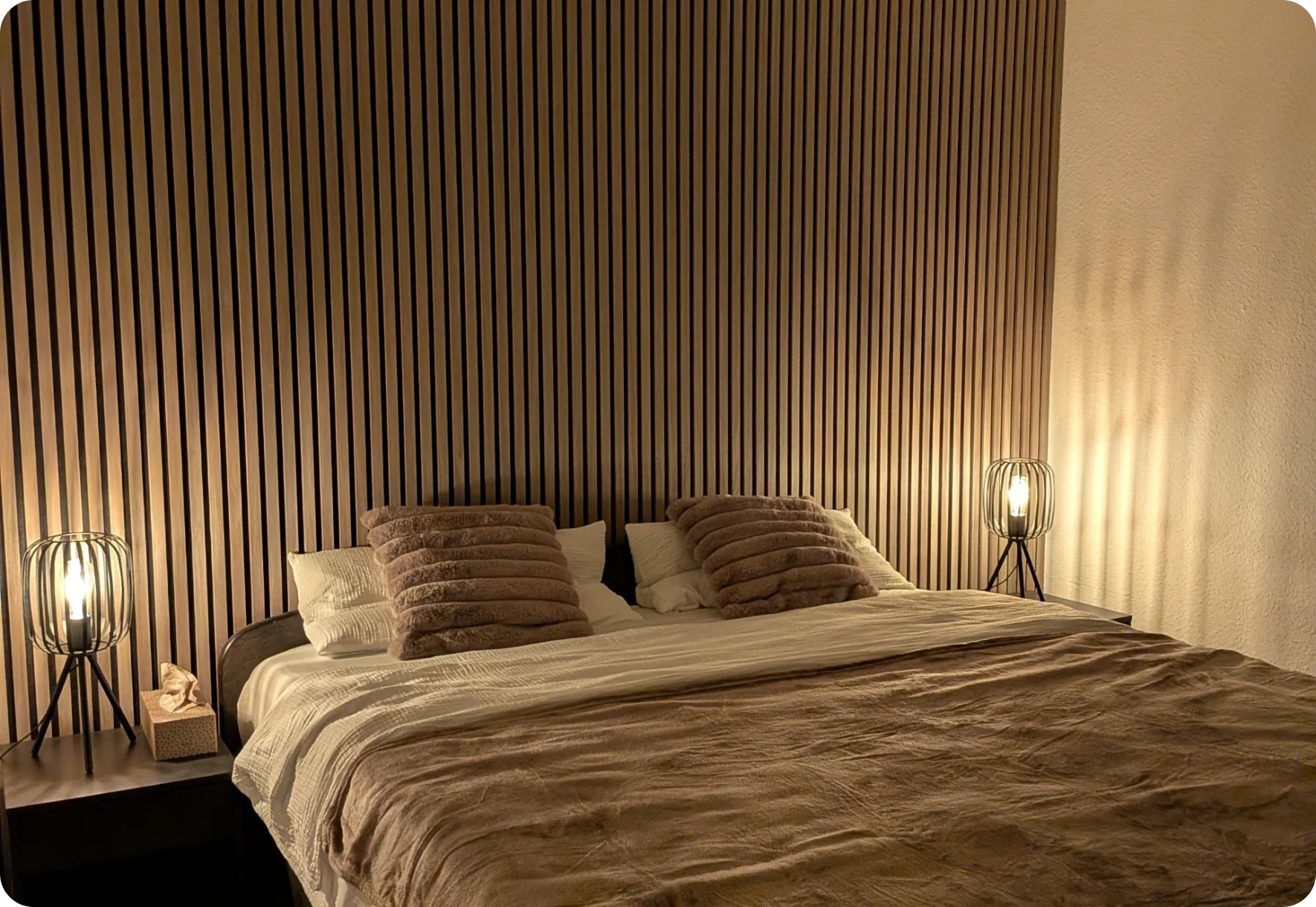 Acoustic Panels as a Headboard