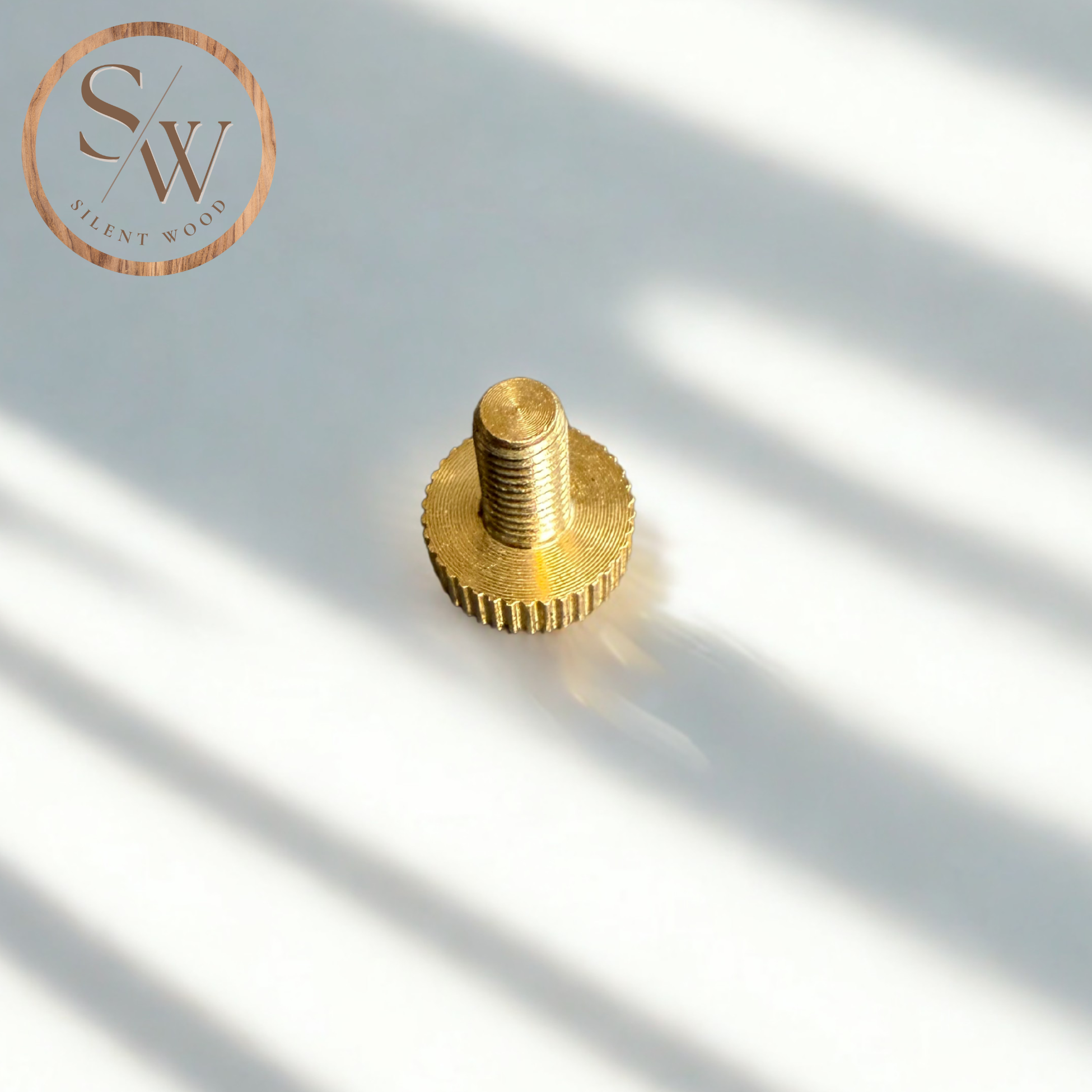 Knott til spilevegg – Messing