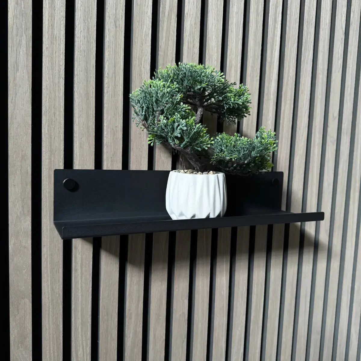 Medium Shelf for Acoustic Panel 40 cm - Black