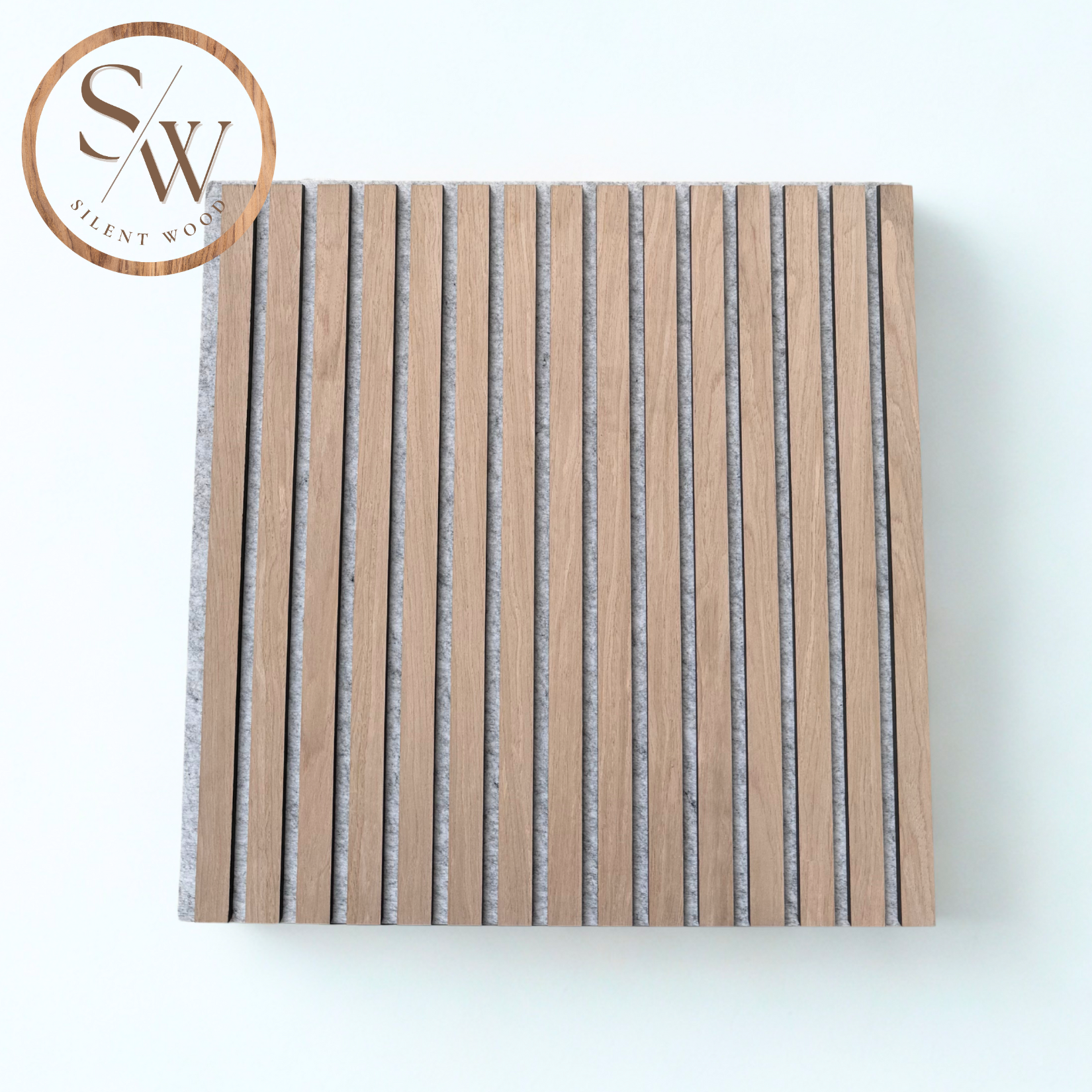 Premium - Acoustic wall panel 60x60 cm, 4 pcs – Light Brown Oak