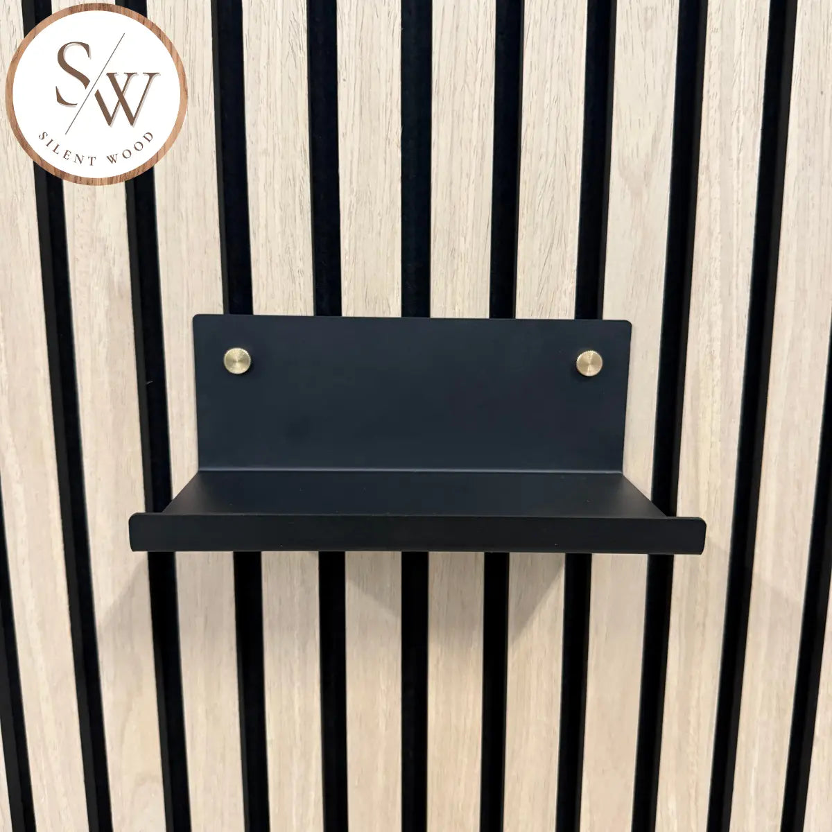 Small Shelf for Acoustic Panel 20 cm - Brass