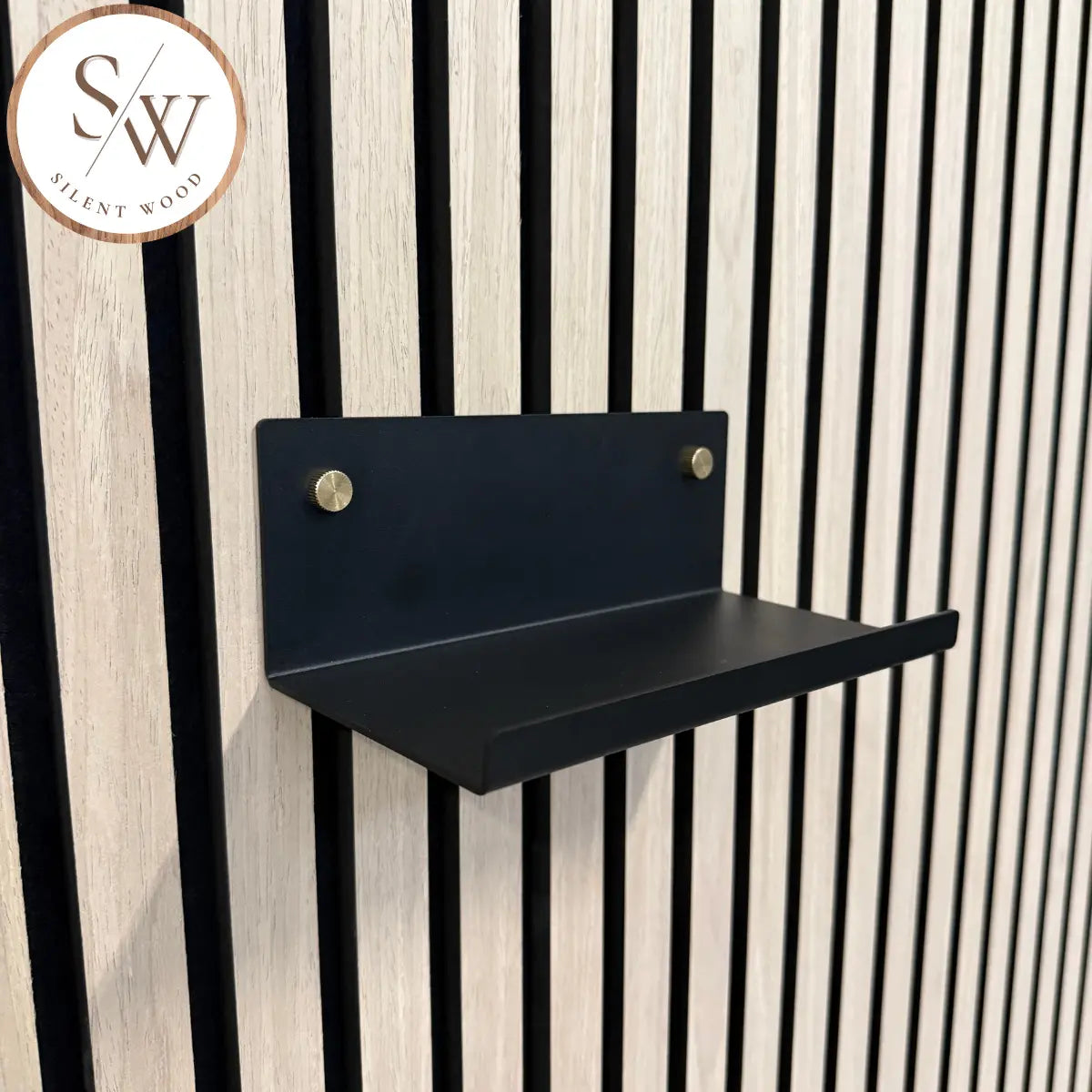 Small Shelf for Acoustic Panel 20 cm - Brass