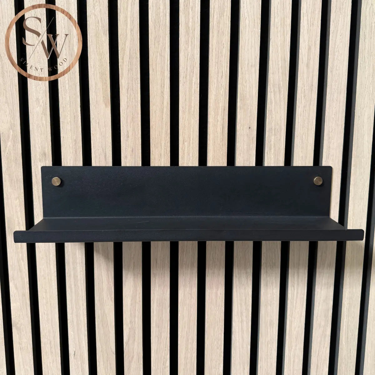 Mittleres Wandregal für Akustikpaneel 40 cm – Messing