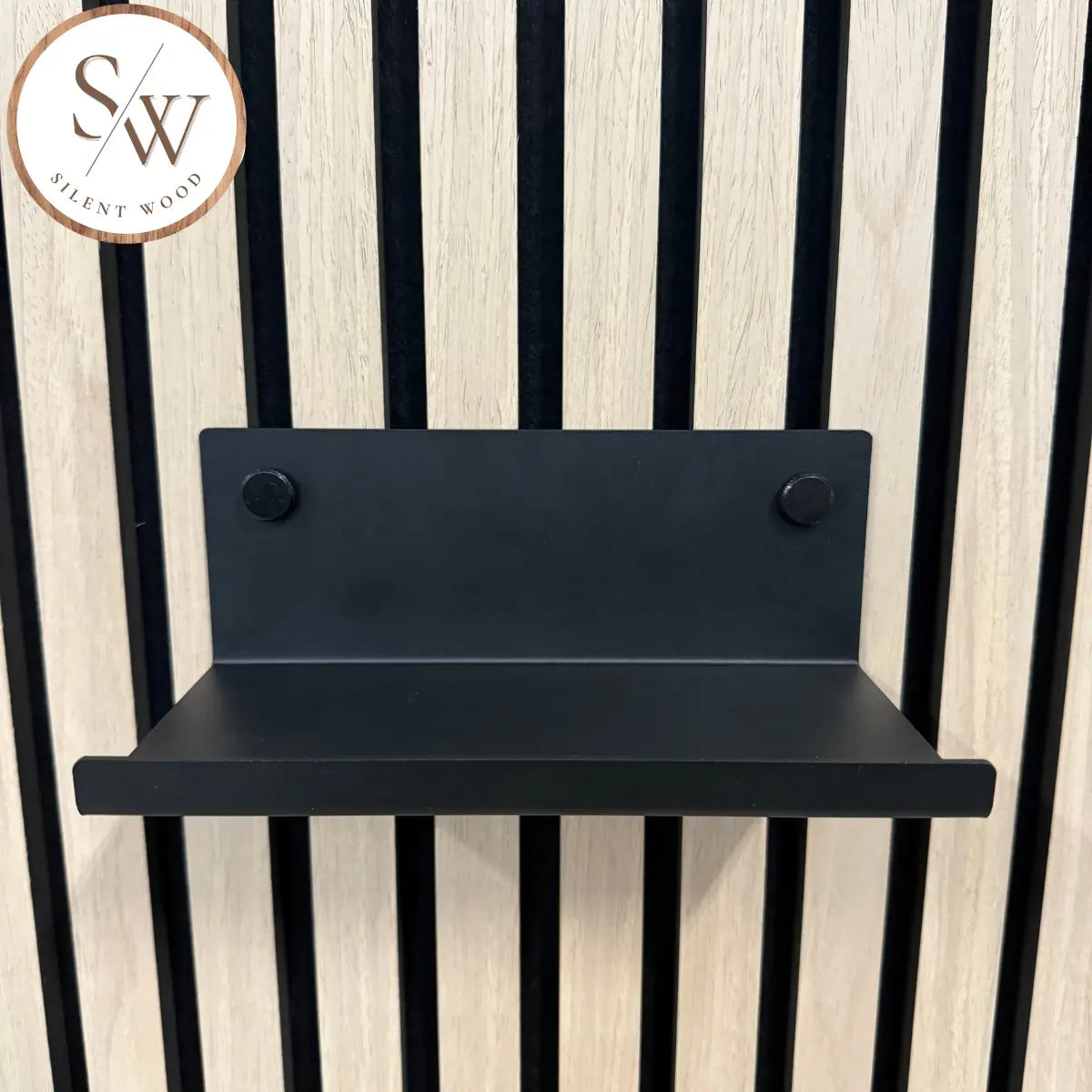 Small Shelf for Acoustic Panel 20 cm - Black