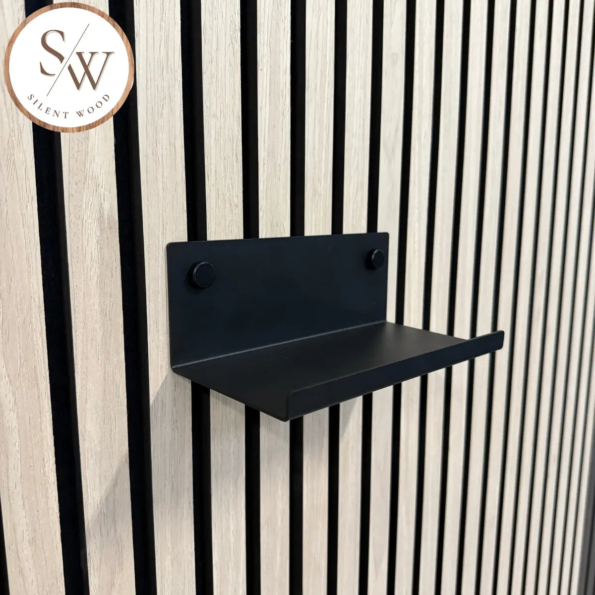 Small Shelf for Acoustic Panel 20 cm - Black