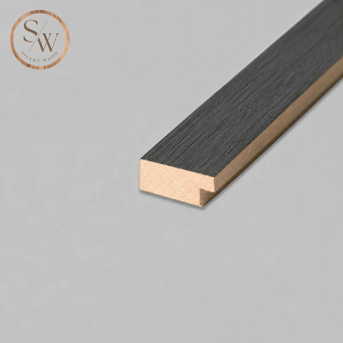 Classic - End Trim Acoustic Wall Panel - Black Oak