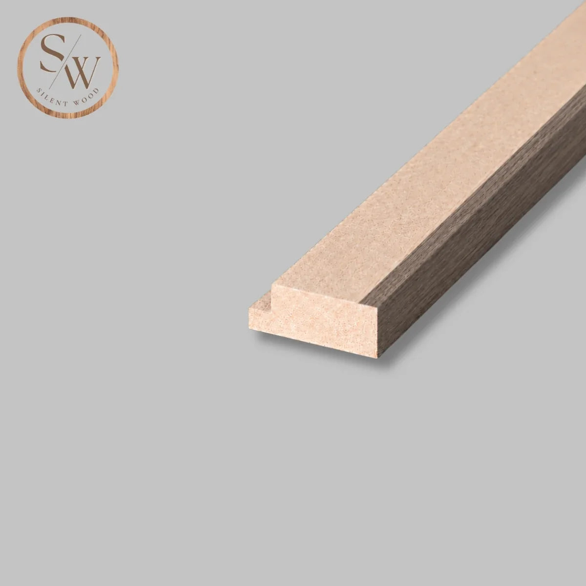 Classic - End Trim Acoustic Wall Panel - Smoked Oak
