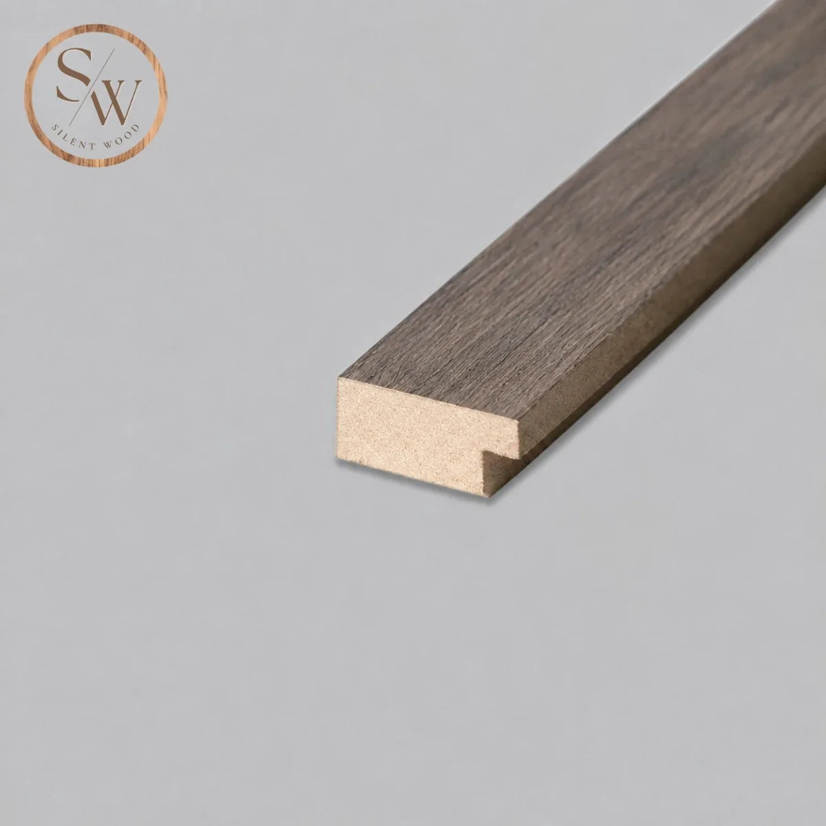 Classic - End Trim Acoustic Wall Panel - Smoked Oak