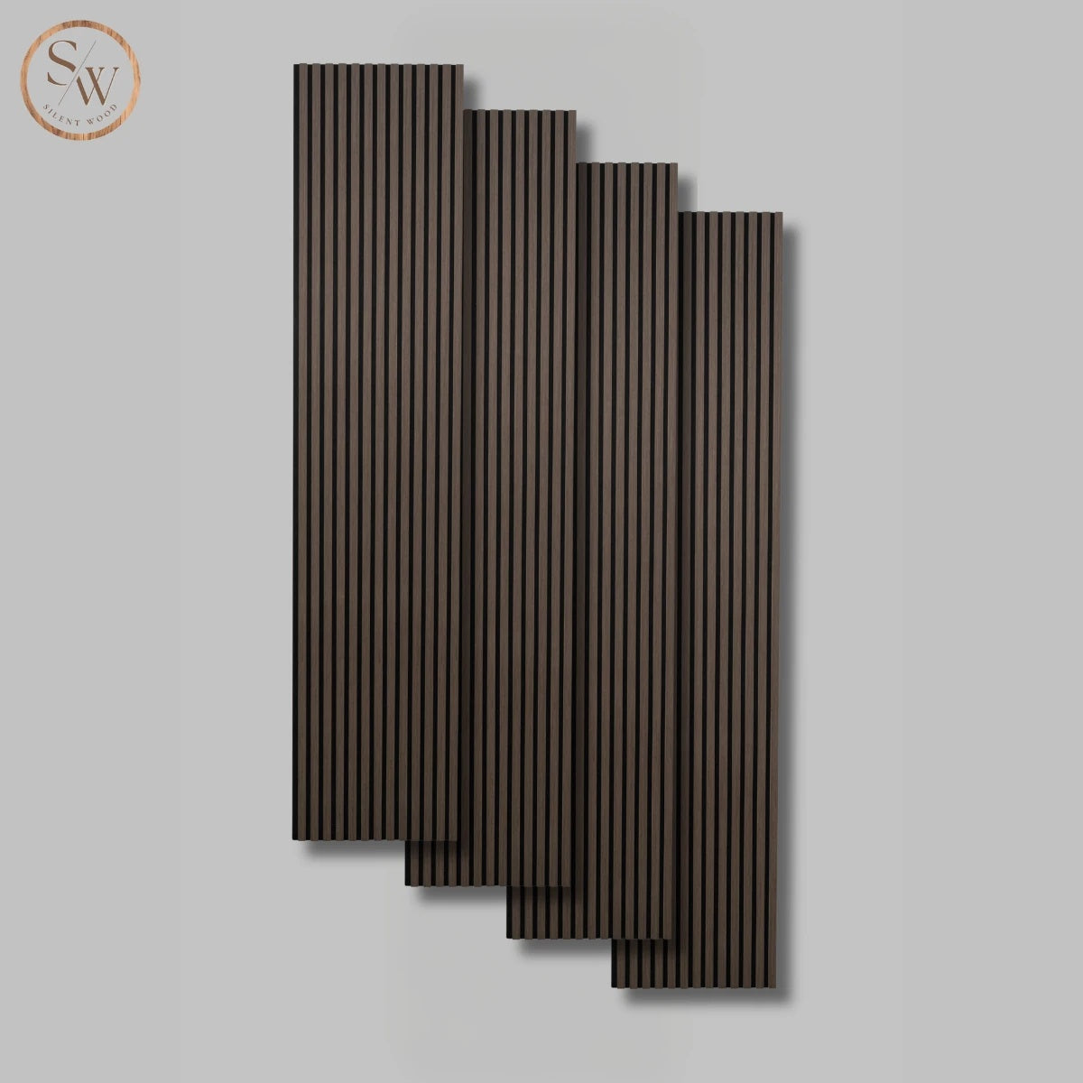 Classic - Acoustic Wall Panel, 4 pcs. - Smoked Oak