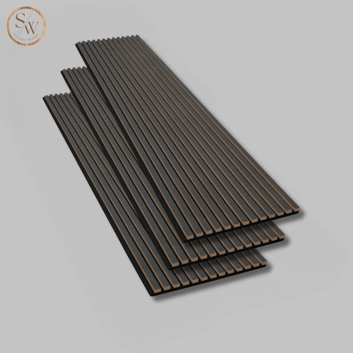 Standard - Acoustic Wall Panel, 3 pcs. - Black Oak