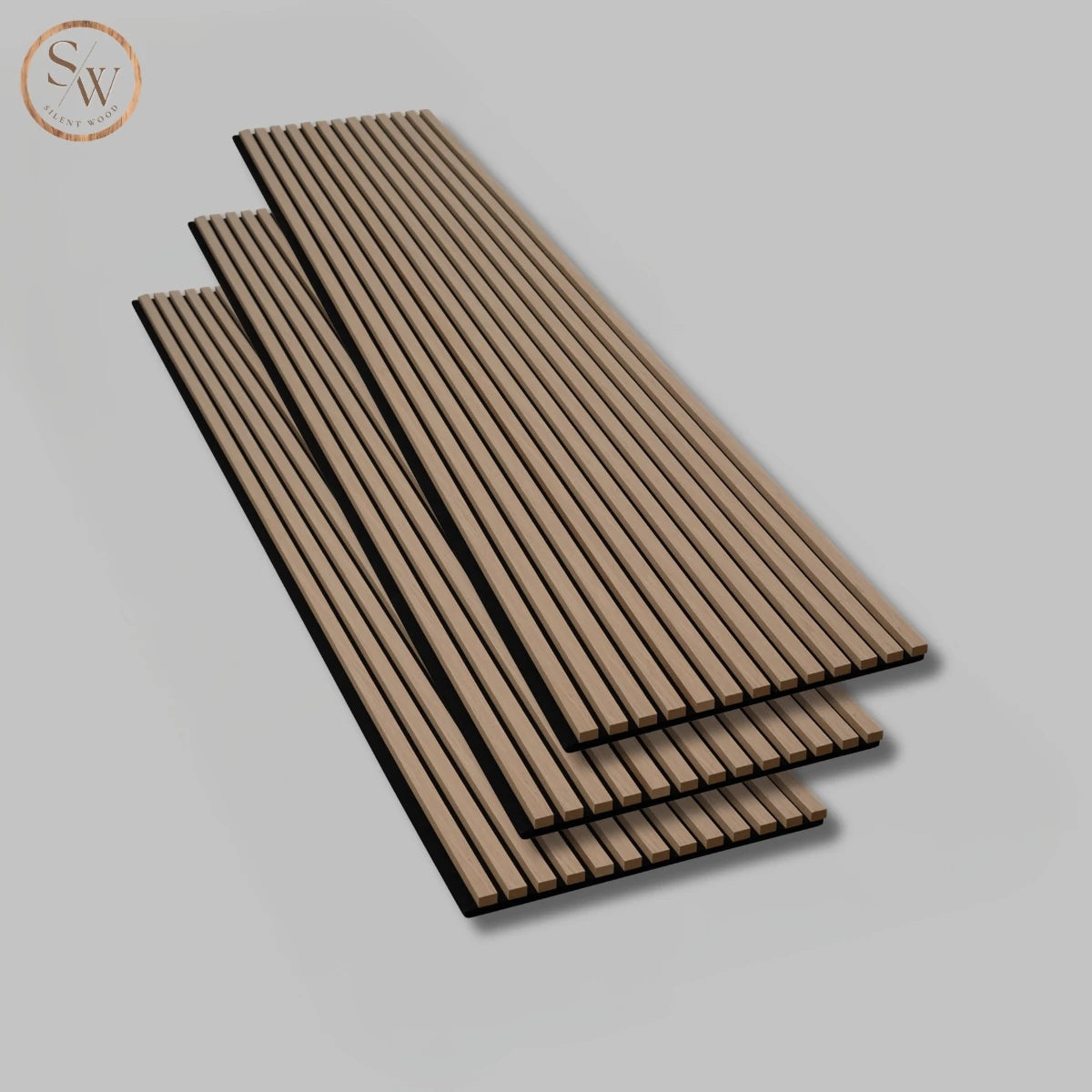 Standard - Acoustic Wall Panel, 3 pcs. - Light Brown Oak